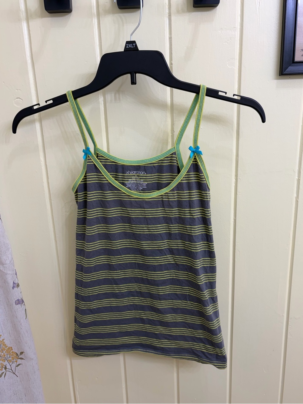 Y2K Xhiliration Striped Cami Top M
